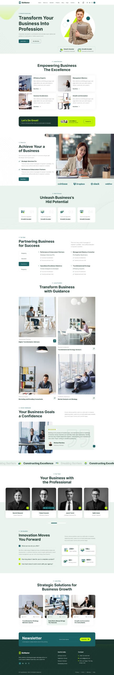 BizMaster - Business Consulting GPL WordPress Theme - Image 3